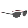 Metallsonnenbrille mit ausgeschnittenem Logo