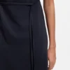 Midi-Kleid mit gerafftem Schulterbereich