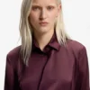 Midikleid mit Drapierungsdetails aus Satin