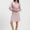 Minikleid mit Raffungen aus Crinkle-Satin