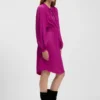 Minikleid mit Raffungen aus Crinkle-Satin