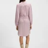 Minikleid mit Raffungen aus Crinkle-Satin