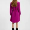 Minikleid mit Raffungen aus Crinkle-Satin
