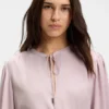 Minikleid mit Raffungen aus Crinkle-Satin