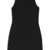 Minikleid mit Schlüssellochausschnitt aus Stretch-Twill