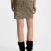Miniröcke mit Leoparden-Jacquard
