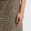 Miniröcke mit Leoparden-Jacquard