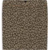 Miniröcke mit Leoparden-Jacquard