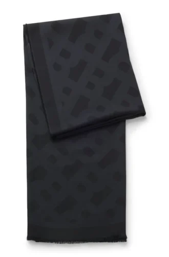 Modal-Wollschal mit Monogrammen