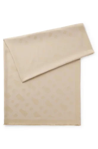 Modal-Wollschal mit Monogrammen