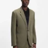 Modern geschnittene Jacke aus Baumwollmisch-Twill