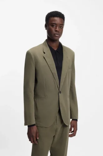 Modern geschnittene Jacke aus Baumwollmisch-Twill