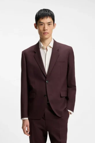 Modern geschnittene Jacke aus Popeline-Mischgewebe