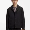 Modern geschnittene Jacke aus Stretch-Baumwoll-Seersucker