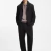 Modern geschnittene Jacke aus Stretch-Baumwoll-Seersucker