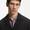 Modern geschnittene Jacke aus Stretch-Baumwoll-Seersucker