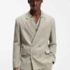 Modern geschnittene Jacke mit Fischgrätenmuster