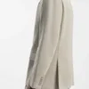 Modern geschnittene Jacke mit Fischgrätenmuster