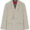 Modern geschnittene Jacke mit Fischgrätenmuster