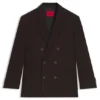 Modern geschnittene Jacke mit Fischgrätenmuster aus Stretch-Dobby