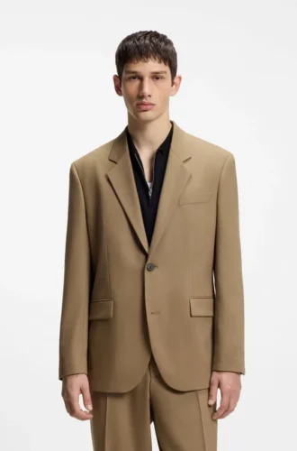 Modern geschnittener Anzug aus Performance-Stretch-Twill