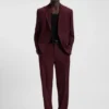Modern geschnittener Anzug aus Performance-Stretch-Twill