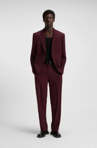 Modern geschnittener Anzug aus Performance-Stretch-Twill