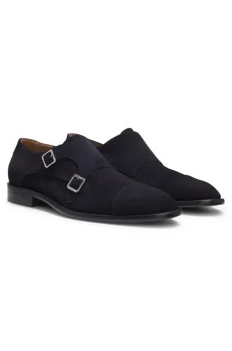 Monks aus Wildleder mit doppeltem Riemen