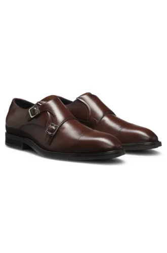 Monks mit zwei Riemen aus Leder