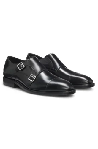 Monks mit zwei Riemen aus Leder