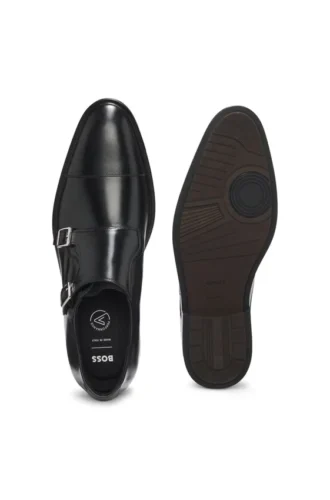 Monks mit zwei Riemen aus Leder