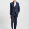 Mouliné-Jacke in Extra-Slim-Fit aus Schurwolle