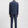 Mouliné-Jacke in Extra-Slim-Fit aus Schurwolle