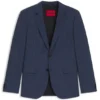 Mouliné-Jacke in Extra-Slim-Fit aus Schurwolle