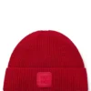 Mütze mit Logo-Etikett aus Wollmischung