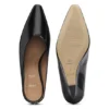 Mules mit Keilabsatz aus Leder