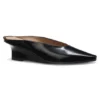 Mules mit Keilabsatz aus Leder