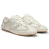 Niedrige Sneaker aus Wildleder und Leder