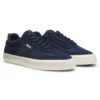 Niedrige Sneaker mit Wildlederbesatz
