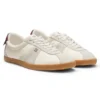 Niedrige Sneaker mit Wildlederbesatz