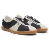 Niedrige Sneaker mit Wildlederbesatz