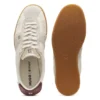 Niedrige Sneaker mit Wildlederbesatz