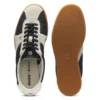 Niedrige Sneaker mit Wildlederbesatz