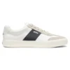 Niedrige Sneaker mit Wildlederbesatz