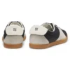 Niedrige Sneaker mit Wildlederbesatz