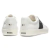 Niedrige Sneaker mit Wildlederbesatz