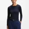 Oberteil aus Stretch-Jersey mit gestapeltem Logo-Print