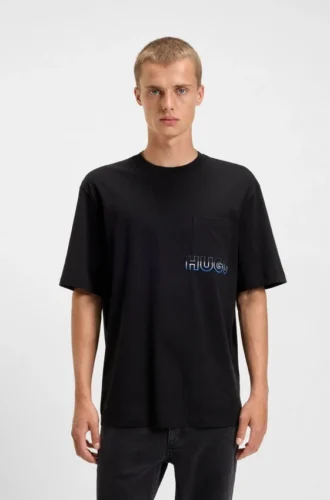 Ombré-Logo-T-Shirt aus Baumwolljersey