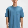 Ombré-Logo-T-Shirt aus Baumwolljersey