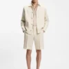 Overshirt in lockerer Passform aus italienischem Leinen-Twill Overshirt in lockerer Passform aus italienischem Leinen-Twill